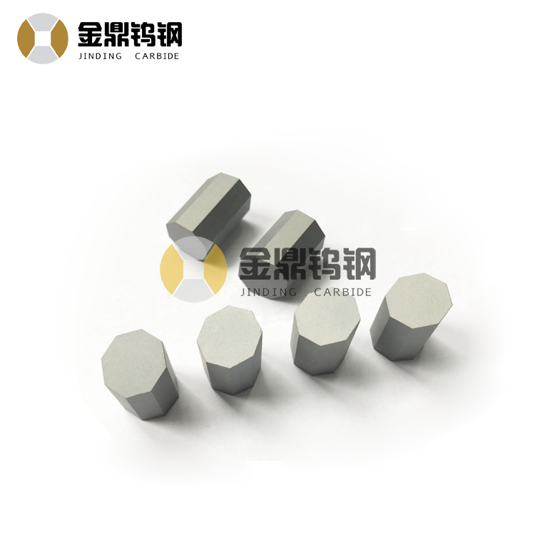 K30 Custom Solid Octagon Shaped Buttons Tungsten Cemented Carbide Brazed Carbide Octagonal Tips