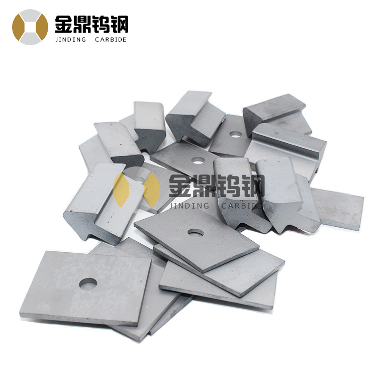New shaped cemented carbide tips for railway track tamping pick center tooth